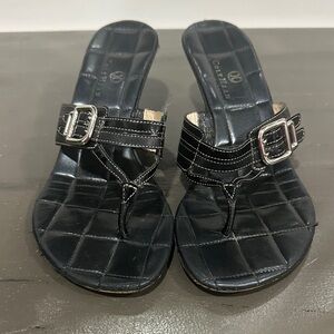 Cole Haan Black Buckle Sandals